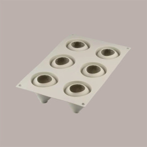 Stampo in Silicone 3D per Frutta Realistica Fragole e Panna dm 59 mm H 61 mm