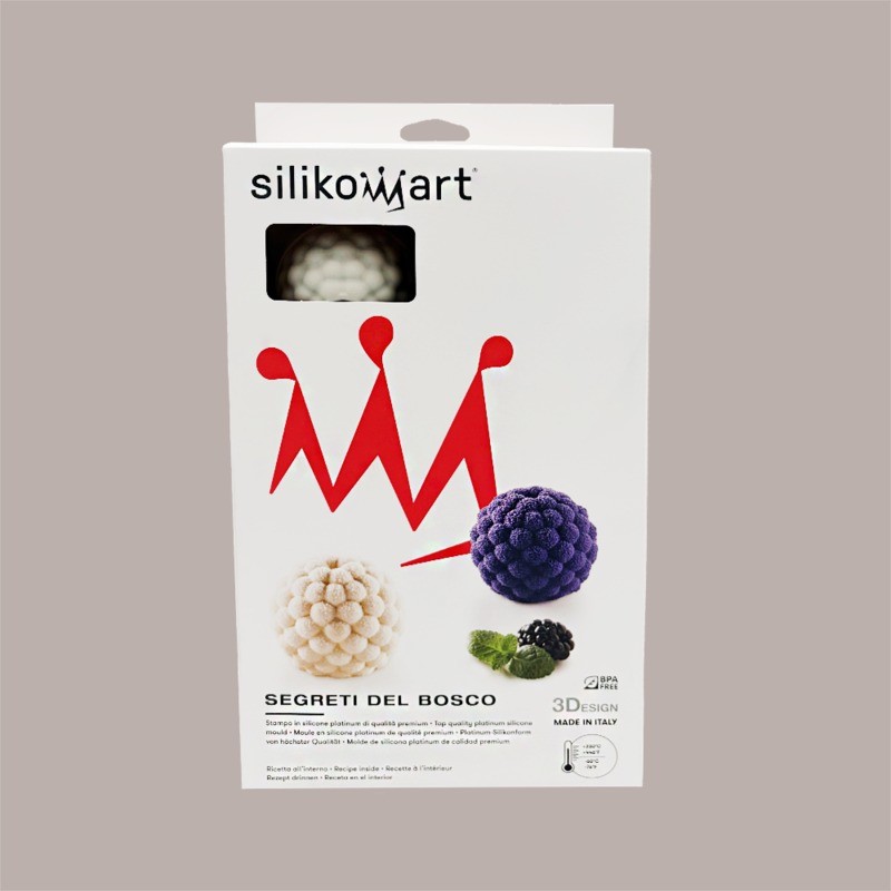 Stampo in Silicone 3D per Frutta Realistica Segreti del Bosco Mora dm 65 mm H 55 mm [cfe464df]