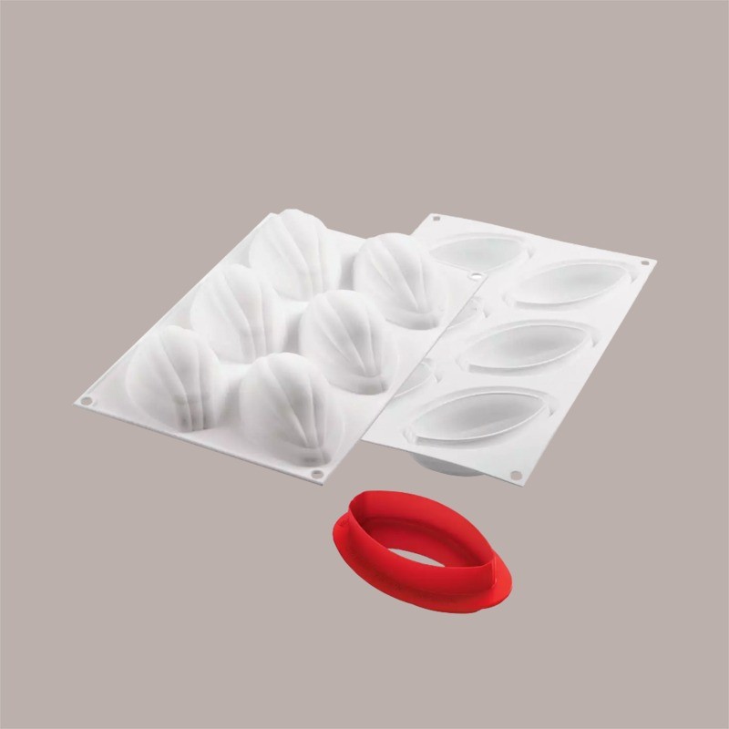 Stampo in Silicone 3D per Frutta Realistica Fava di Cacao 102x57H42 mm [5f74841c]