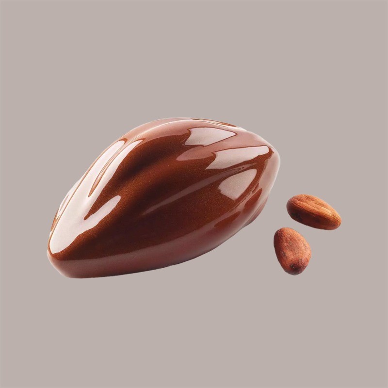 Stampo in Silicone 3D per Frutta Realistica Fava di Cacao 102x57H42 mm [ed390206]