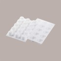 Stampo in Silicone 3D per Frutta Realistica Mela Ciliegia e Pesca dm 39 mm H 30 mm [37fc8828]