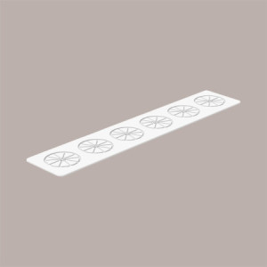 Stampo in Silicone per Frutta Realistica Fetta di Limone dm 70 mm H 31 mm [d750849c]
