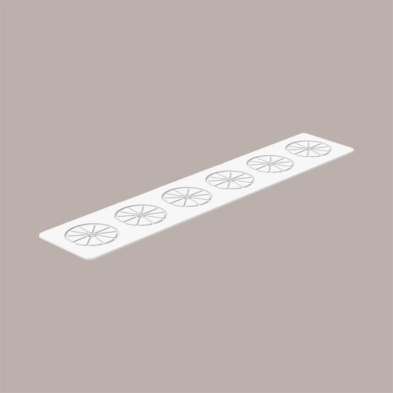 Stampo in Silicone per Frutta Realistica Fetta di Limone dm 70 mm H 31 mm [604d4598]