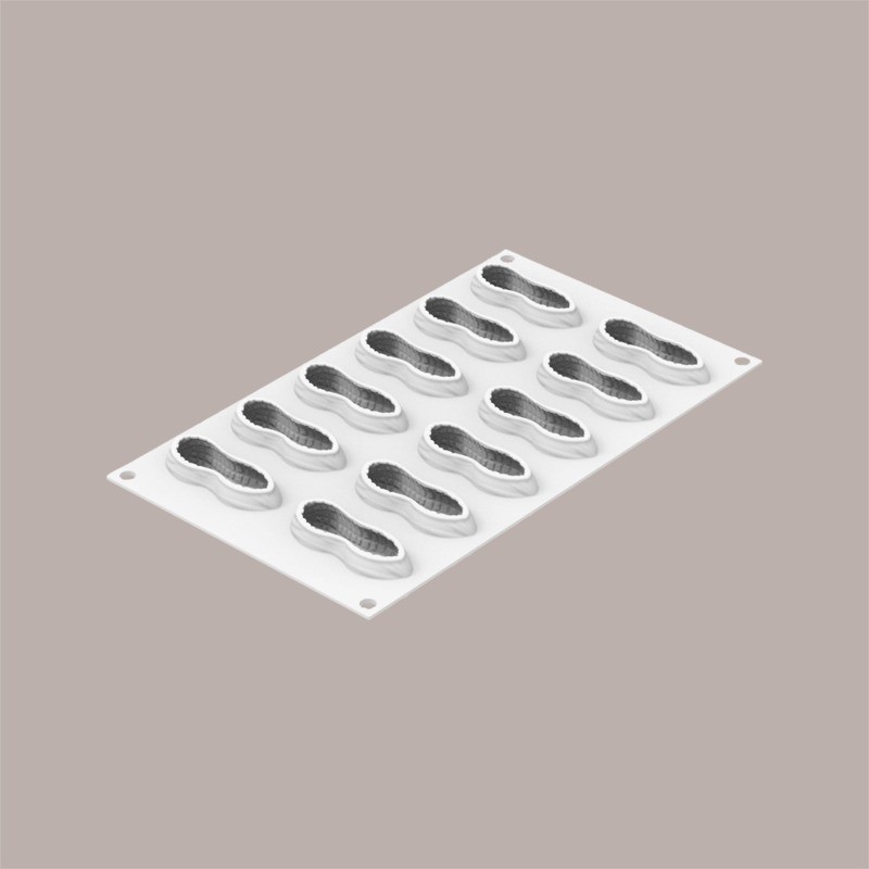 Stampo in Silicone per Frutta Realistica Arachide 72x29H27 mm [f05a0983]
