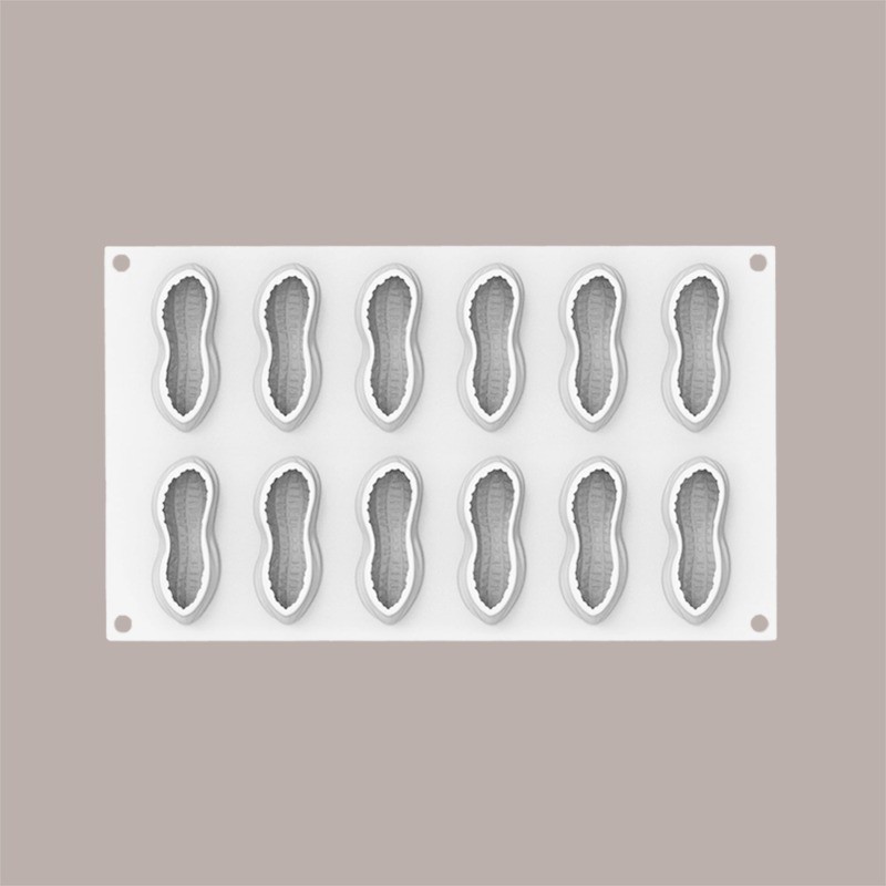 Stampo in Silicone per Frutta Realistica Arachide 72x29H27 mm [4747c887]