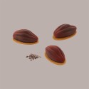 Stampo in Silicone per Frutta Realistica Fave di Cacao 67x37H26 mm [aed0928f]