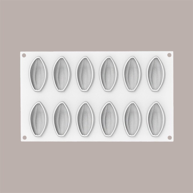 Stampo in Silicone per Frutta Realistica Fave di Cacao 67x37H26 mm [c0eb1086]