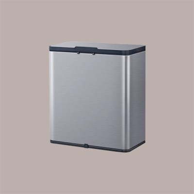 Cestino Pattumiera da Incasso in Acciaio Inox con Porta Fazzoletti 4 Lt Argento  JAH540 [5254e139]