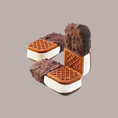 Biscotto Rettangolare al Cacao per Biscotto Gelato Bisgel Break&Go 410 pz [7058aeeb]