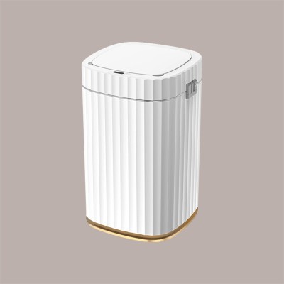 Cestino Pattumiera Automatico con Sensore da 15 Lt Bianco Dorato JAH5912 [811371f9]