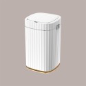 Cestino Pattumiera Automatico con Sensore da 15 Lt Bianco Dorato JAH5912 [811371f9]