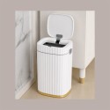 Cestino Pattumiera Automatico con Sensore da 15 Lt Bianco Dorato JAH5912 [583532f4]