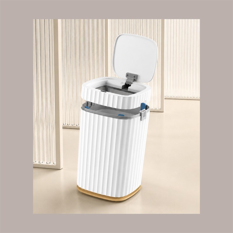 Cestino Pattumiera Automatico con Sensore da 15 Lt Bianco Dorato JAH5912 [ea78b4ee]