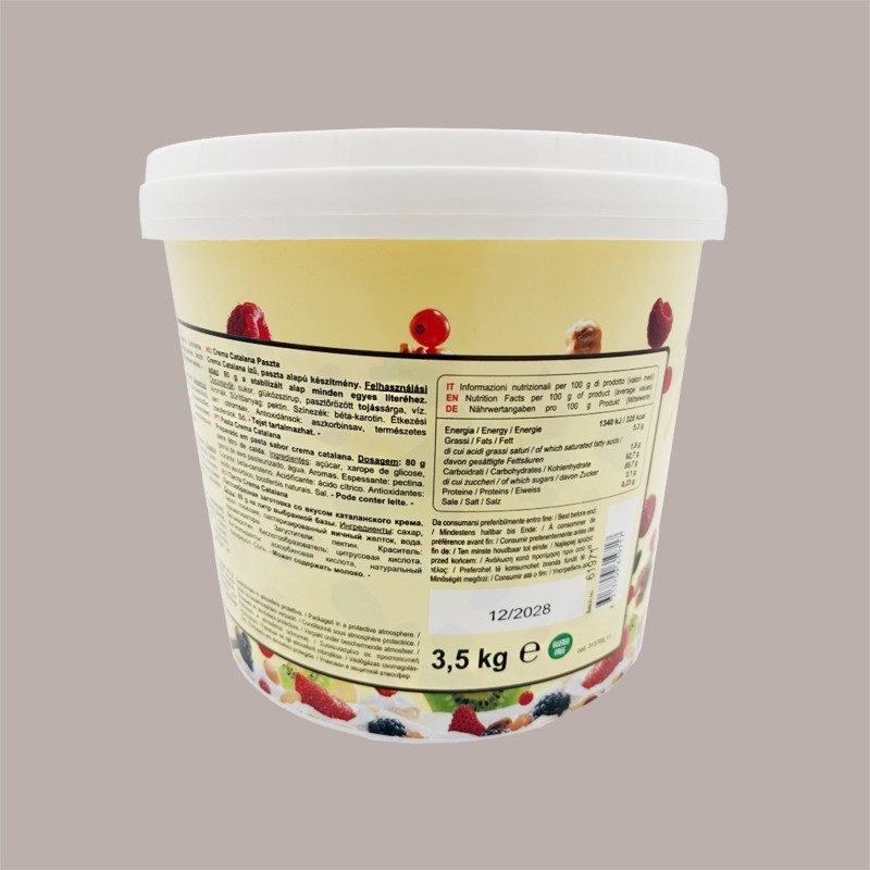 Pasta Concentrata Gusto Crema Catalana per Gelato e Dolci Leagel 3,5 Kg [9fe95de3]