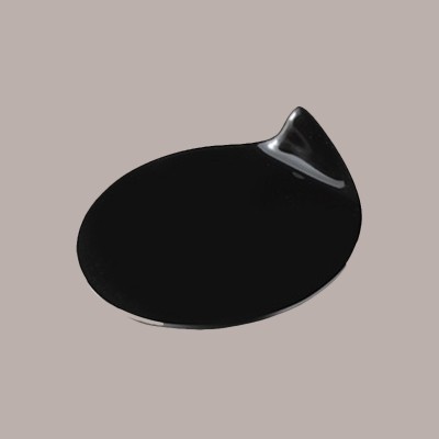 Vassoio Mini Monoporzione Gogo Rotondo Nero Dm90 mm 40 pezzi [e0a675aa]