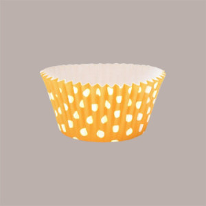 135 Pz Pirottino Rotondo per Muffin o Cupcake in Carta Forno Arancio a Pois Bianco [b05c3ac6]