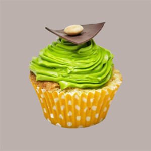 135 Pz Pirottino Rotondo per Muffin o Cupcake in Carta Forno Arancio a Pois Bianco