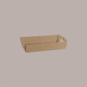Cesto per Confezioni Regalo Natalizie in Cartoncino Avana Liscio Rettangolare Grande 450x350H120mm 10 Pz [633c2d99]