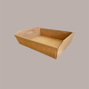 Cesto per Confezioni Regalo Natalizie in Cartoncino Avana Liscio Rettangolare Grande 450x350H120mm 10 Pz [ba1a6e94]