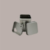Scatola Portaspezie Quadrato in Alluminio con Tappo Dosatore 53x53x72 mm 5 Pz [22afe6c5]