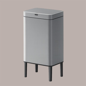 Cestino Pattumiera Automatica con Sensore 20 Litri in Acciaio Inox con Piedini Rialzati JAH6604L [e7f3764a]
