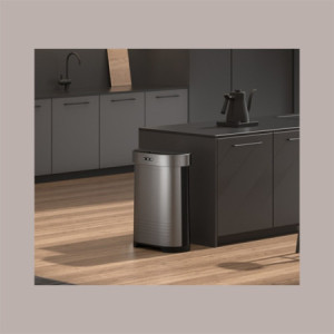 Cestino Pattumiera Automatica con Sensore 60 Lt in Acciaio Inox Titanio Smontabile [0e642c42]