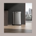 Cestino Pattumiera Automatica con Sensore 60 Lt in Acciaio Inox Titanio Smontabile [0b346b5c]