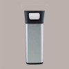 Cestino Pattumiera Quadrato con Posacenere 25 Lt in Acciaio Inox Argento  JAH3222 [7cedcc4c]