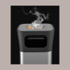 Cestino Pattumiera Quadrato con Posacenere 25 Lt in Acciaio Inox Argento  JAH3222 [12d64e45]