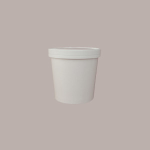 Cestello Barattolo Gelato in Carta Ice Cream Bucket 1000cc 50 Pz [5a50ac3d]