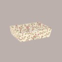 Cesto per Confezioni Regalo Pasquali in Cartoncino grafica Fiori Pesco Rettangolare Grande 400x300H115mm 10 Pz [010bc816]