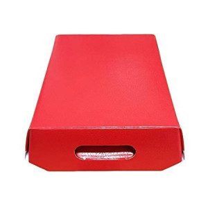 Cesto per Confezioni Regalo Natalizie in Cartoncino grafica Lino Rosso Rettangolare Grande 400x300H120mm 10 Pz [1de71c35]