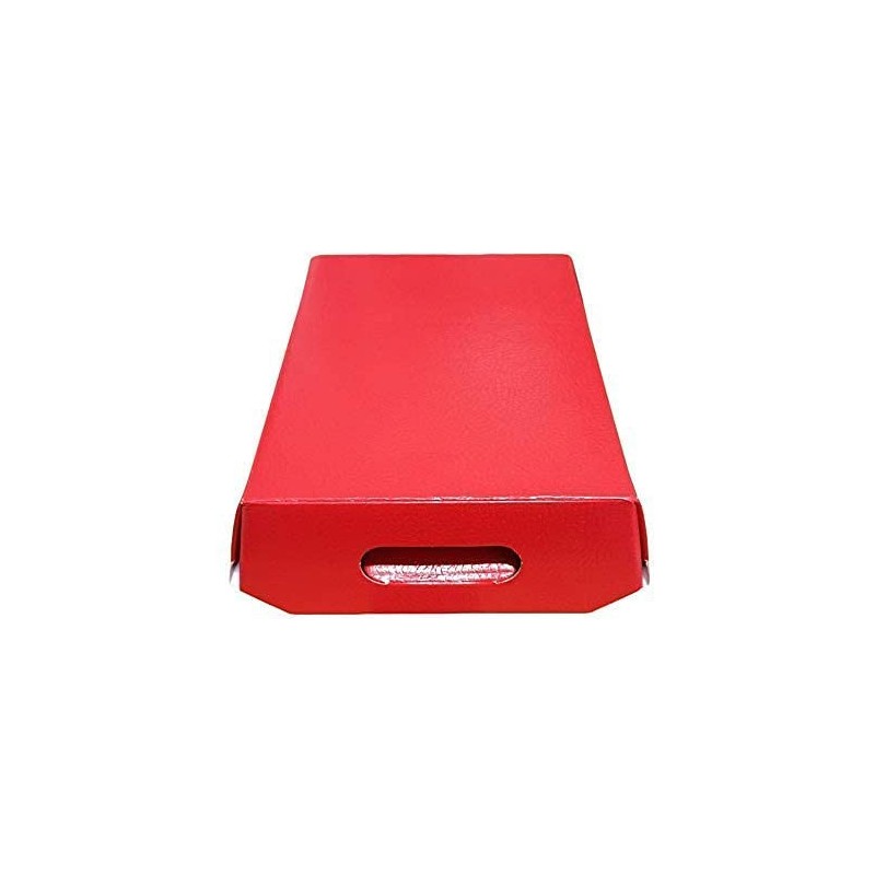 Cesto per Confezioni Regalo Natalizie in Cartoncino grafica Lino Rosso Rettangolare Grande 400x300H120mm 10 Pz [1de71c35]