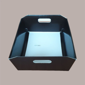Cesto per Confezioni Regalo Natalizie in Cartoncino Marrone grafica Magical Winter Rettangolare Grande 400x300H120mm 10 Pz