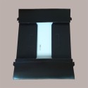 Cesto per Confezioni Regalo Natalizie in Cartoncino Marrone grafica Magical Winter Rettangolare Grande 400x300H120mm  [57e9c77b]