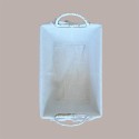 Cesto per Confezioni Regalo Natalizie in Carta Grigio Beige con Fodera cotone Rettangolare Piccolo 300x200H120mm 1 Pz [61d4b376]