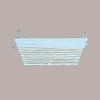 Cesto per Confezioni Regalo Natalizie in Carta Grigio Beige con Fodera cotone Rettangolare Piccolo 300x200H120mm 1 Pz [6484f468]