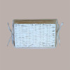 Cesto per Confezioni Regalo Natalizie in Carta Grigio Beige con Fodera cotone Rettangolare Piccolo 300x200H120mm 1 Pz [d399356c]