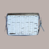 Cesto per Confezioni Regalo Natalizie in Carta Grigio Bianco con Fodera cotone Rettangolare Medio 340x280H160mm 1 Pz [b0b26b7b]