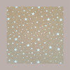 Cesto per Confezioni Regalo Natalizie in Cartoncino Avana grafica Stelle Bianche Galaxy Rettangolare Piccolo 310x220H [109392bd]