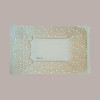 Cesto per Confezioni Regalo Natalizie in Cartoncino Avana grafica Stelle Bianche Galaxy Rettangolare Piccolo 310x220H [15c3d5a3]