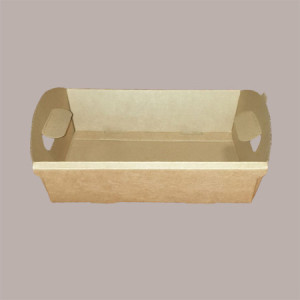 Cesto per Confezioni Regalo Natalizie in Cartoncino Avana Liscio Piccolo Mini Rettangolare 220x155H60mm 10 Pz [c67284e2]