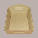Cesto per Confezioni Regalo Natalizie in Cartoncino Avana Liscio Piccolo Mini Rettangolare 220x155H60mm 10 Pz [1f54c7ef]