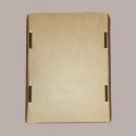 Cesto per Confezioni Regalo Natalizie in Cartoncino Avana Liscio Rettangolare Medio 370x265H100mm 10 Pz [21bc6fe9]
