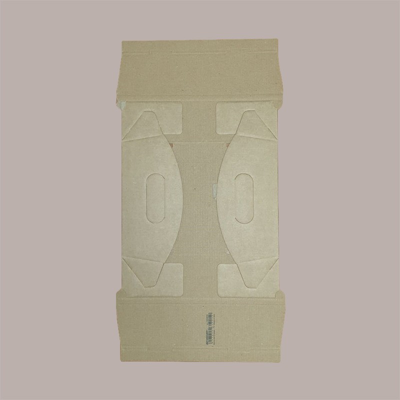 Cesto per Confezioni Regalo Natalizie in Cartoncino Avana Liscio Rettangolare Medio 370x265H100mm 10 Pz [24ec28f7]