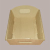 Cesto per Confezioni Regalo Natalizie in Cartoncino Avana Liscio Rettangolare Grande 430x300H110mm 10 Pz [844a7de9]