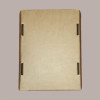 Cesto per Confezioni Regalo Natalizie in Cartoncino Avana Liscio Rettangolare Grande 430x300H110mm 10 Pz [3357bced]