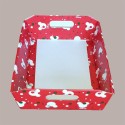 Cesto per Confezioni Regalo Natalizie in Cartoncino Rosso Grafica Topolino Rettangolare Piccolo 310x220H90mm 10 Pz [e3081e13]
