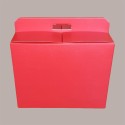 Scatola per Confezione Regalo Natale Porta Panettone Bottiglia Valigetta grande Cartoncino grafica Seta Rosso 430x240 [08cf618f]