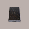 Cesto per Confezioni Regalo Natalizie in Cartoncino Nero grafica Stelle Oro Rettangolare Medio 350x260H70mm 10 Pz [cb3bbbf8]